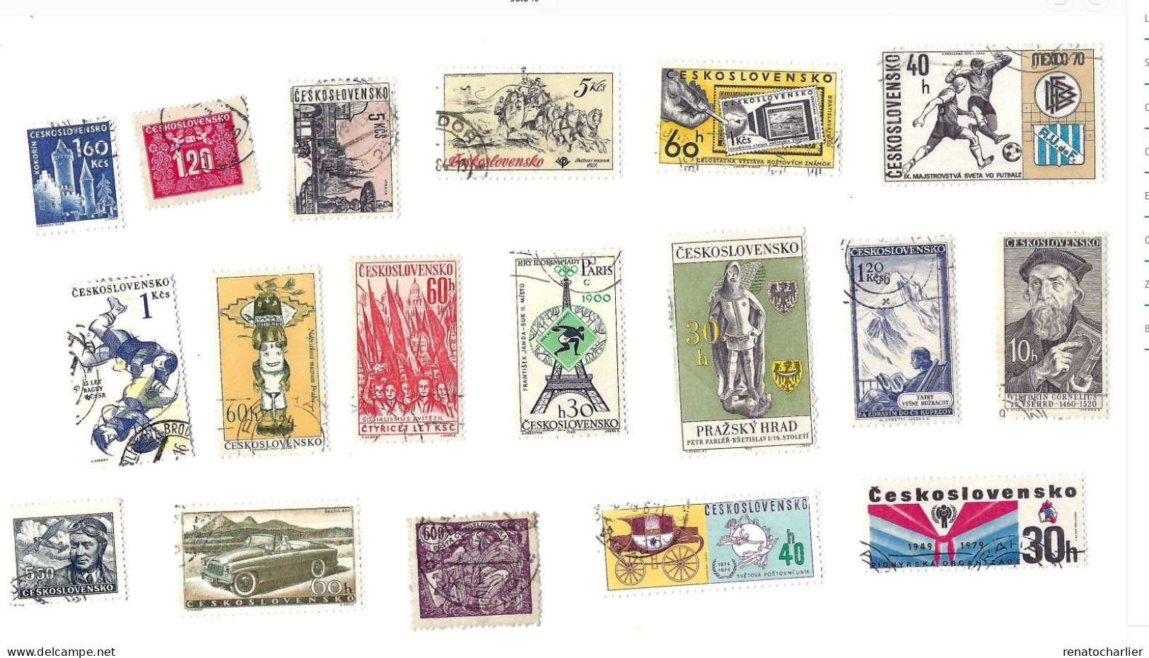 Collection De 110 Timbres  Oblitérés. - Collections, Lots & Séries