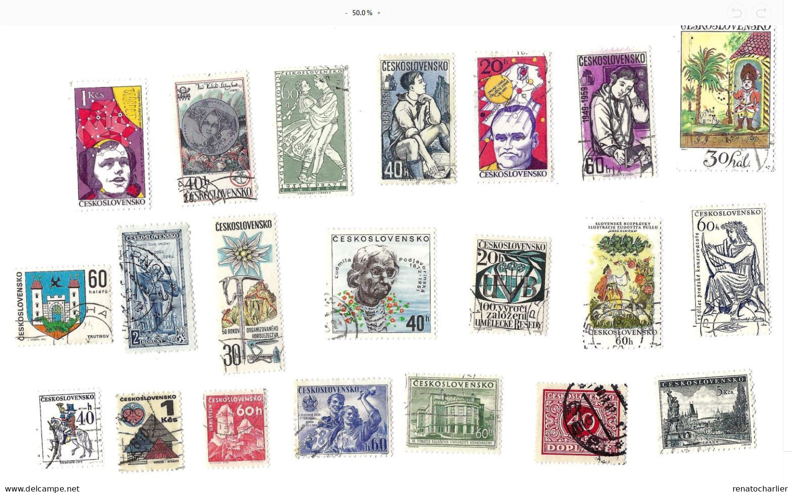 Collection De 110 Timbres  Oblitérés. - Collections, Lots & Séries