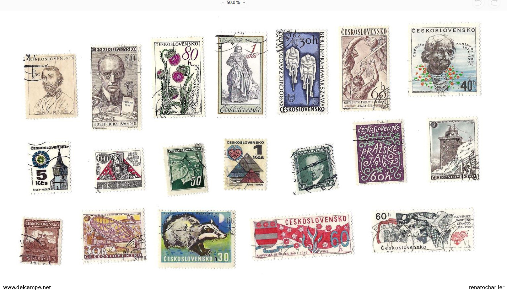 Collection De 110 Timbres  Oblitérés. - Collections, Lots & Series