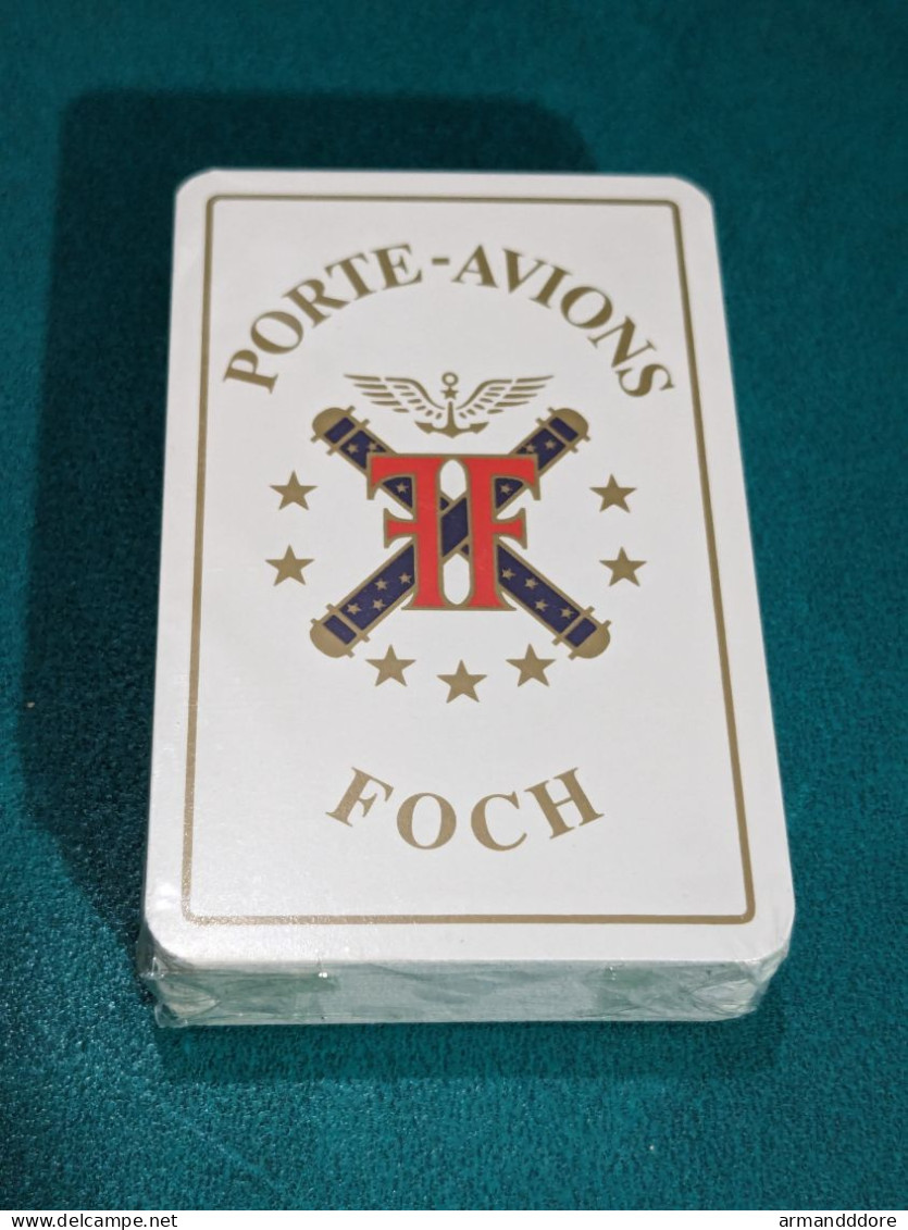 Jeu De 54 Cartes à Jouer Porte-avions Foch Marine Nationale Toulon Bridge Poker Neuf Arsenal Neuve Sous Blister - Le Tem - Kartenspiele (traditionell)