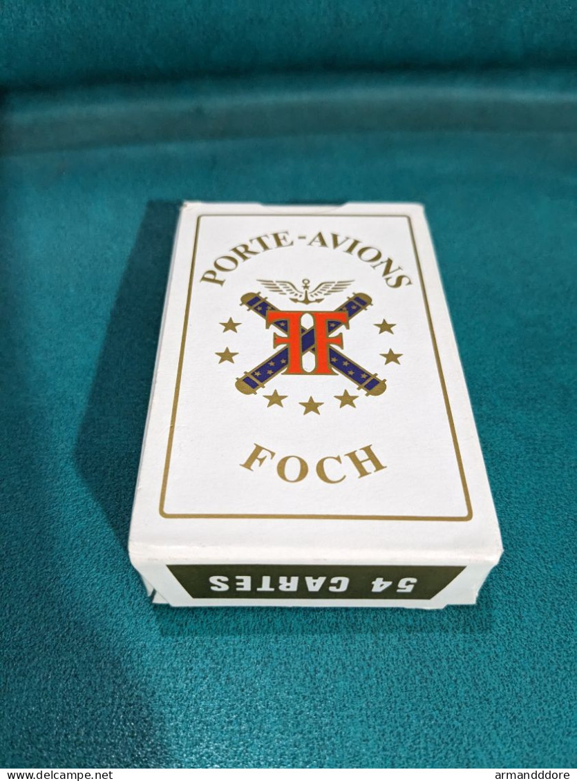 Jeu De 54 Cartes à Jouer Porte-avions Foch Marine Nationale Toulon Bridge Poker Neuf Arsenal Neuve Sous Blister - Le Tem - Kartenspiele (traditionell)