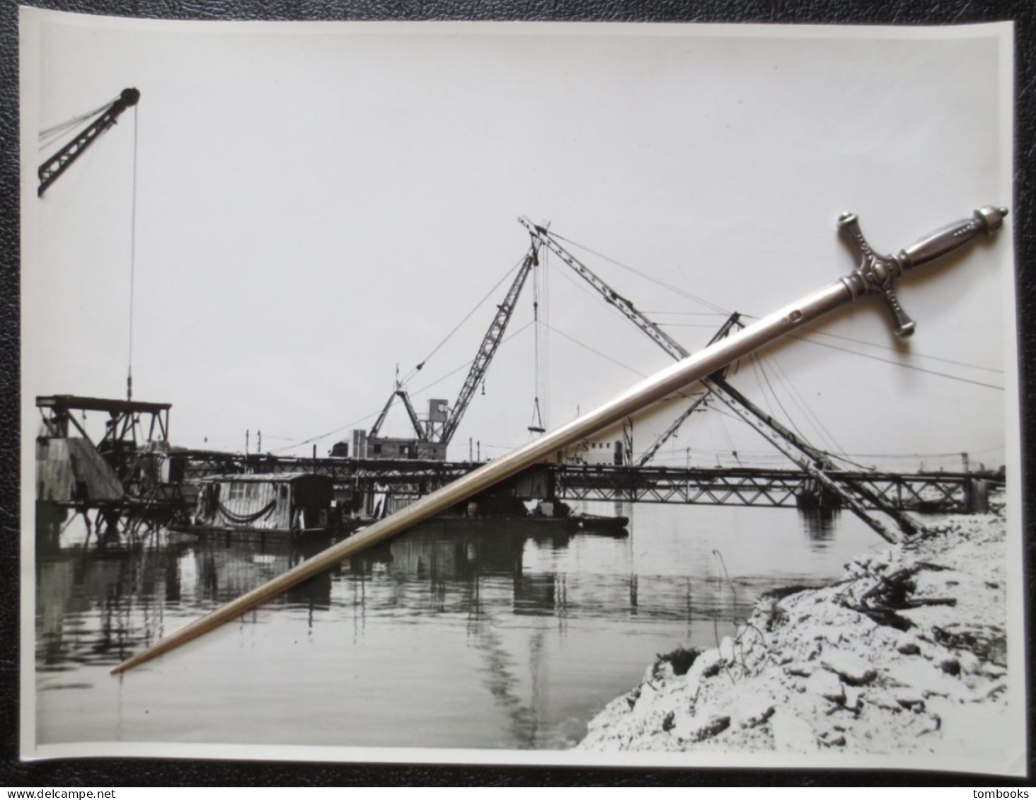 Le Havre - Photo Originale - Travaux - Port - Construction Des Quais - 1950  - TBE - - Places