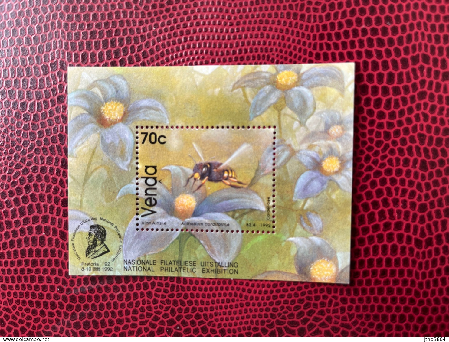 Transkei Venda 1992 SUD AFRICAIN BL 1v Neuf MNH ** Mi BL8 YT Insecte Abeja Insect Bee Insekt Biene SOUTH WEST AFRICA - Abeilles