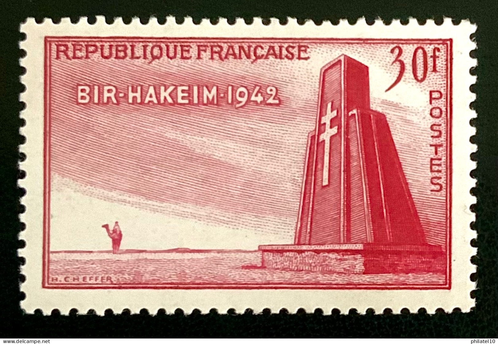 1952 FRANCE N 925 - BIR-KAKEIM - 1942 - NEUF* - Unused Stamps