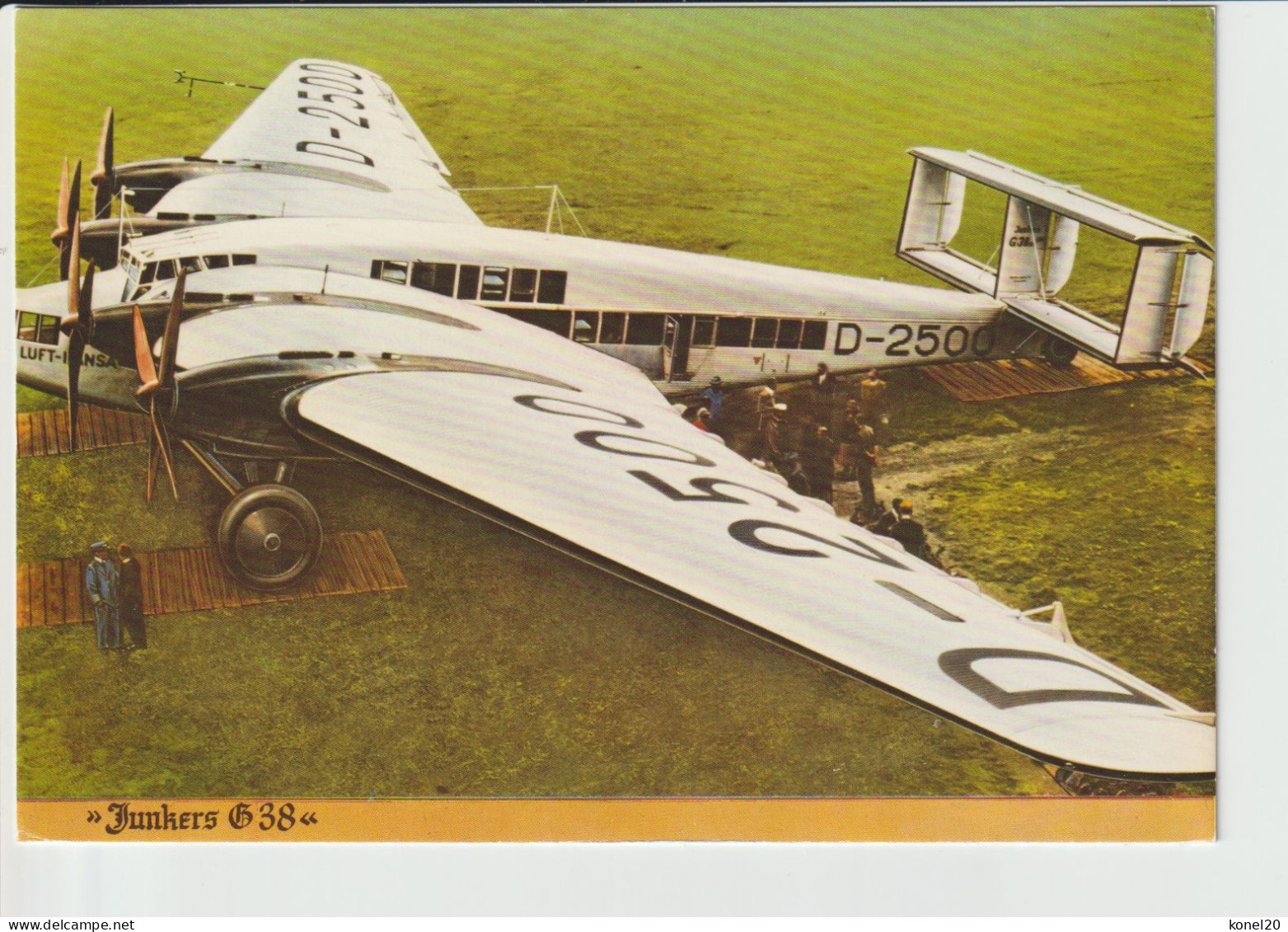 Pc Lufthansa Junkers G-38 Aircraft - 1919-1938: Entre Guerras