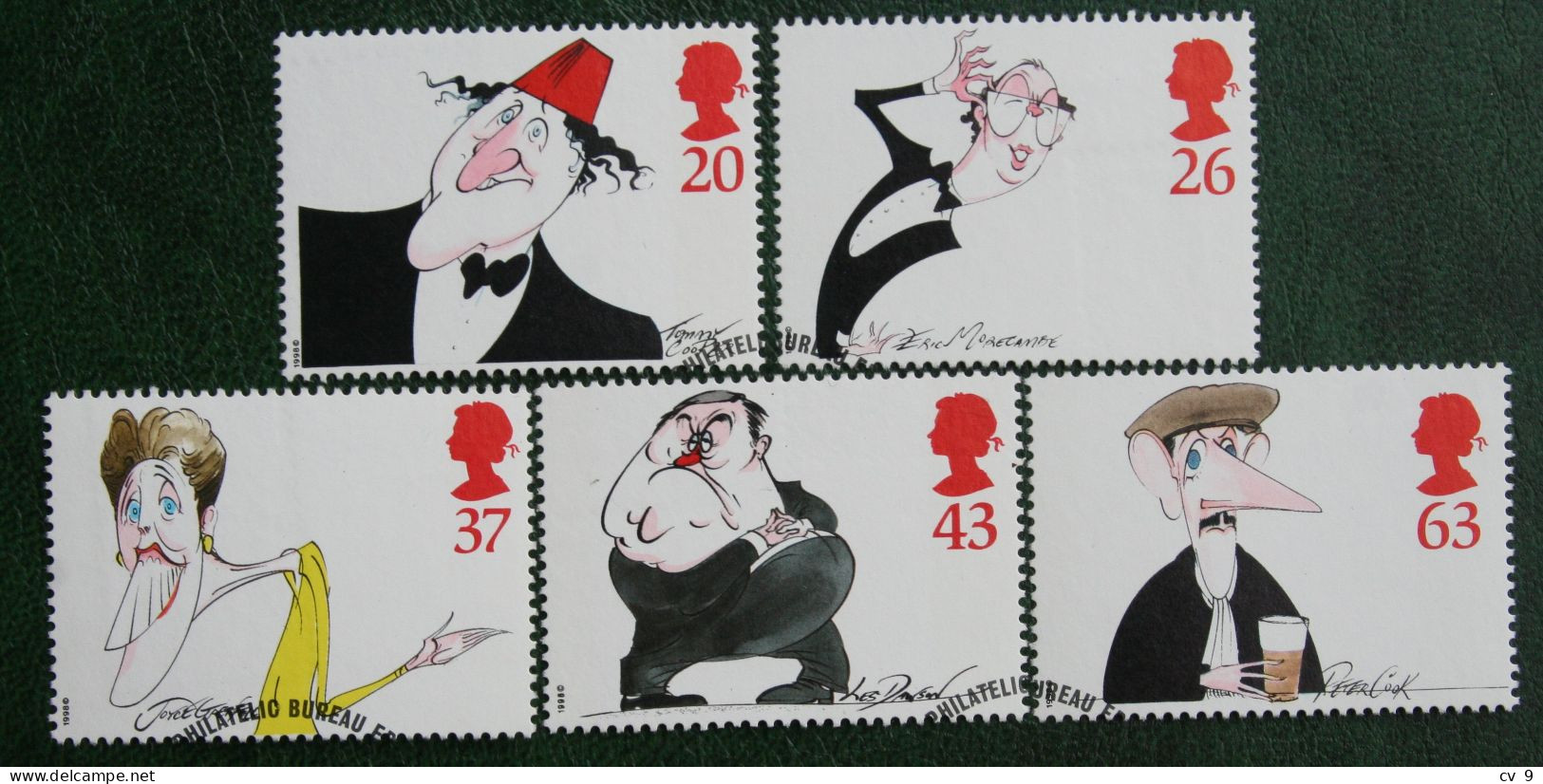 Komiker Comedians (Mi 1749-1753) 1998 Used Gebruikt Oblitere ENGLAND GRANDE-BRETAGNE GB GREAT BRITAIN - Used Stamps
