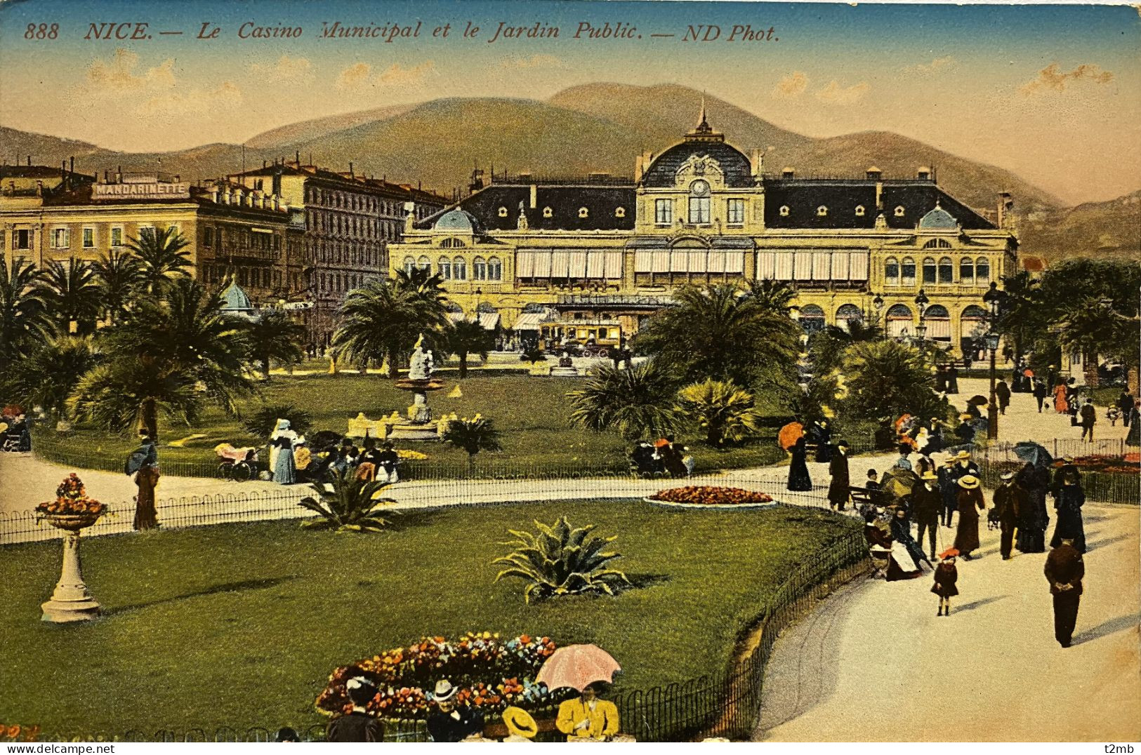 CP (Alpes Maritimes) NICE. Le Casino Municipal Et Le Jardin Public (n°888) - Autres & Non Classés