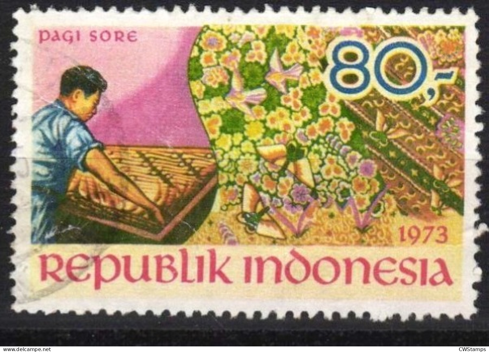 .. Indonesie 1973  Zonnebloem 750 Used - Indonesia