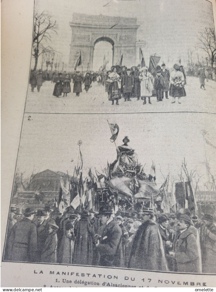 PELERIN 1918//PARIS MANIFESTATION /FOCH CLEMENCEAU ACADEMIE/VETERANS DE 1870/BRUGES /GRAND AIGLE GENEVRIER - 1900 - 1949