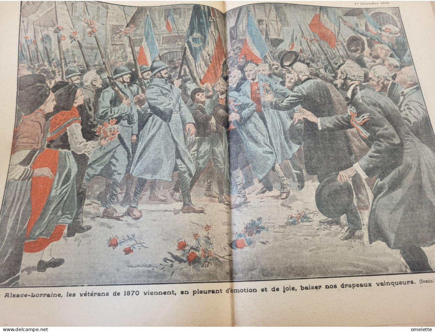 PELERIN 1918//PARIS MANIFESTATION /FOCH CLEMENCEAU ACADEMIE/VETERANS DE 1870/BRUGES /GRAND AIGLE GENEVRIER - 1900 - 1949