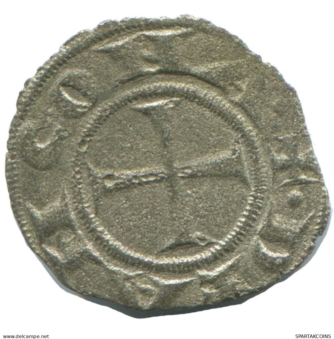 CRUSADER CROSS Authentic Original MEDIEVAL EUROPEAN Coin 0.6g/16mm #AC120.8.U.A - Andere - Europa