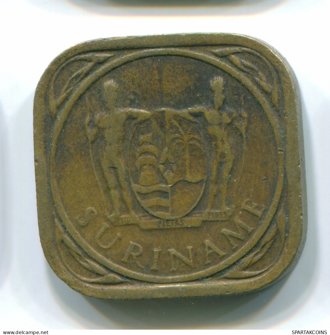 5 CENTS 1966 SURINAME Netherlands Nickel-Brass Colonial Coin #S12755.U.A - Surinam 1975 - ...