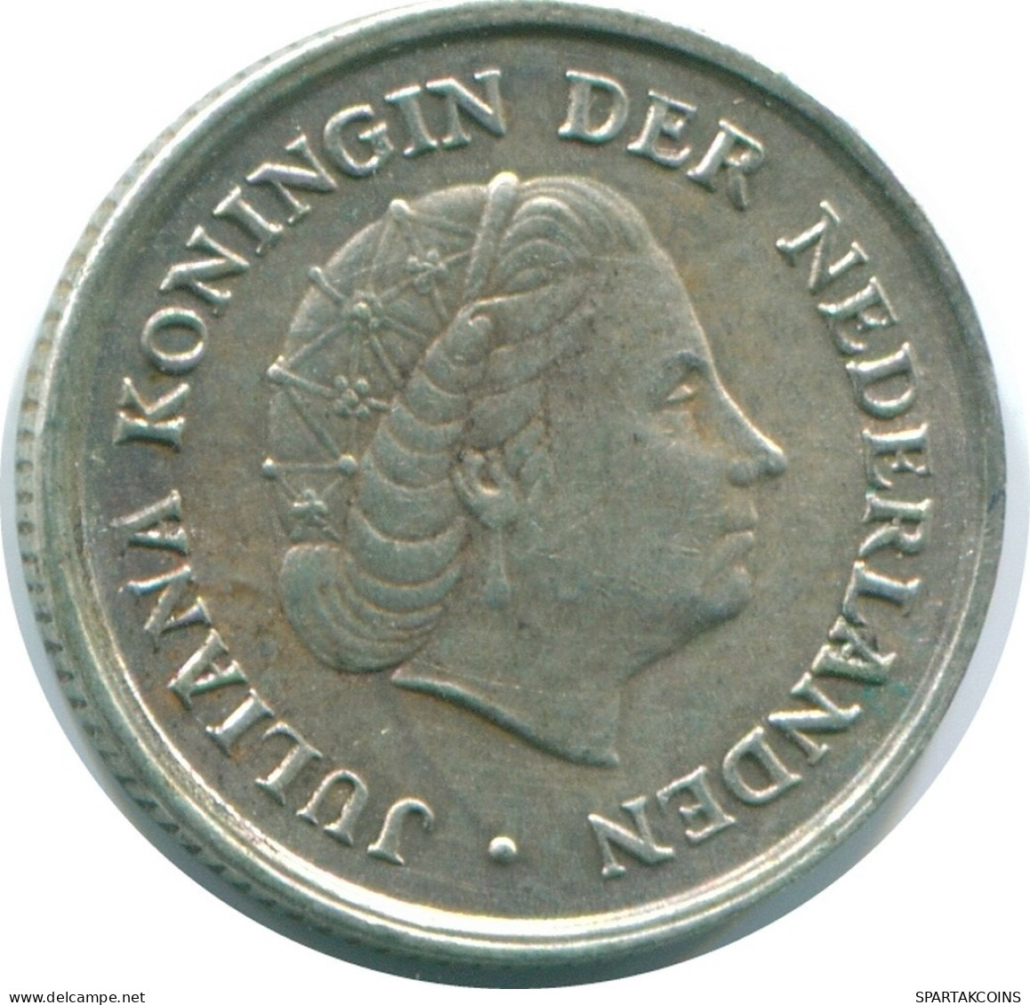1/10 GULDEN 1966 ANTILLAS NEERLANDESAS PLATA Colonial Moneda #NL12675.3.E.A - Antille Olandesi