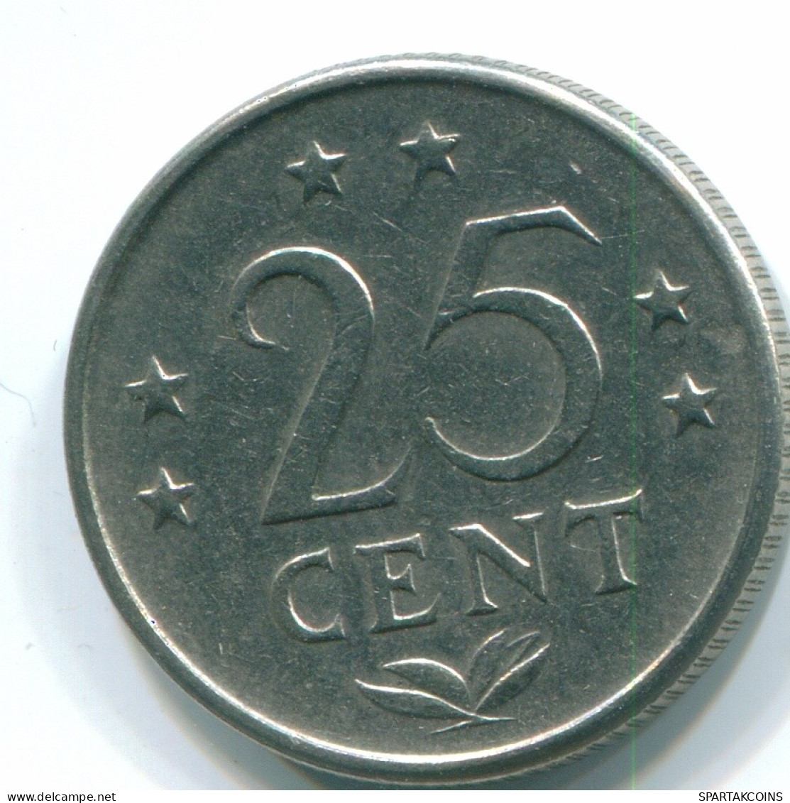 25 CENTS 1971 ANTILLES NÉERLANDAISES Nickel Colonial Pièce #S11489.F.A - Netherlands Antilles