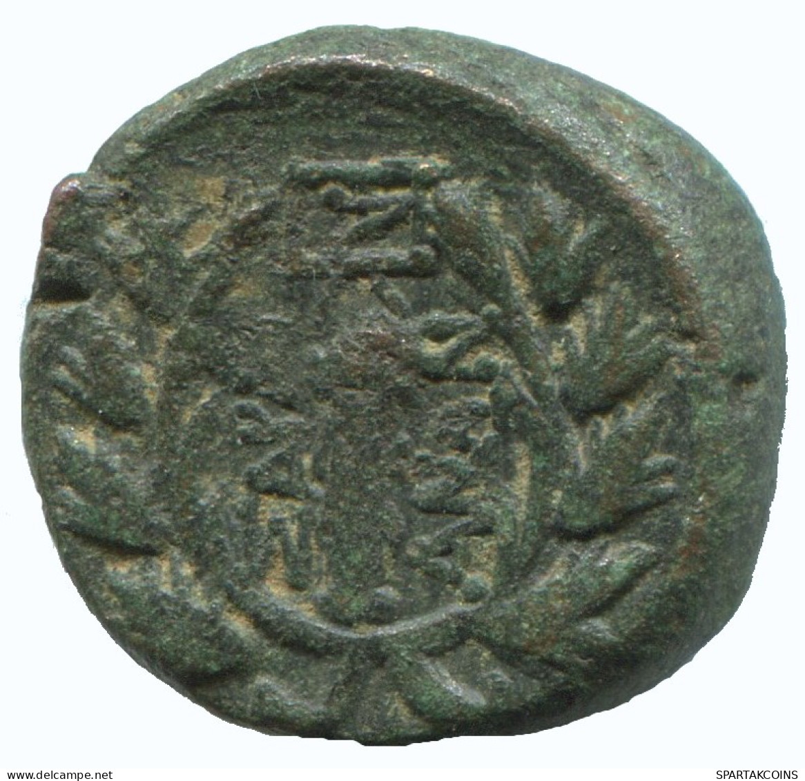 WREATH Antike Authentische Original GRIECHISCHE Münze 4.1g/16mm #NNN1422.9.D.A - Griechische Münzen