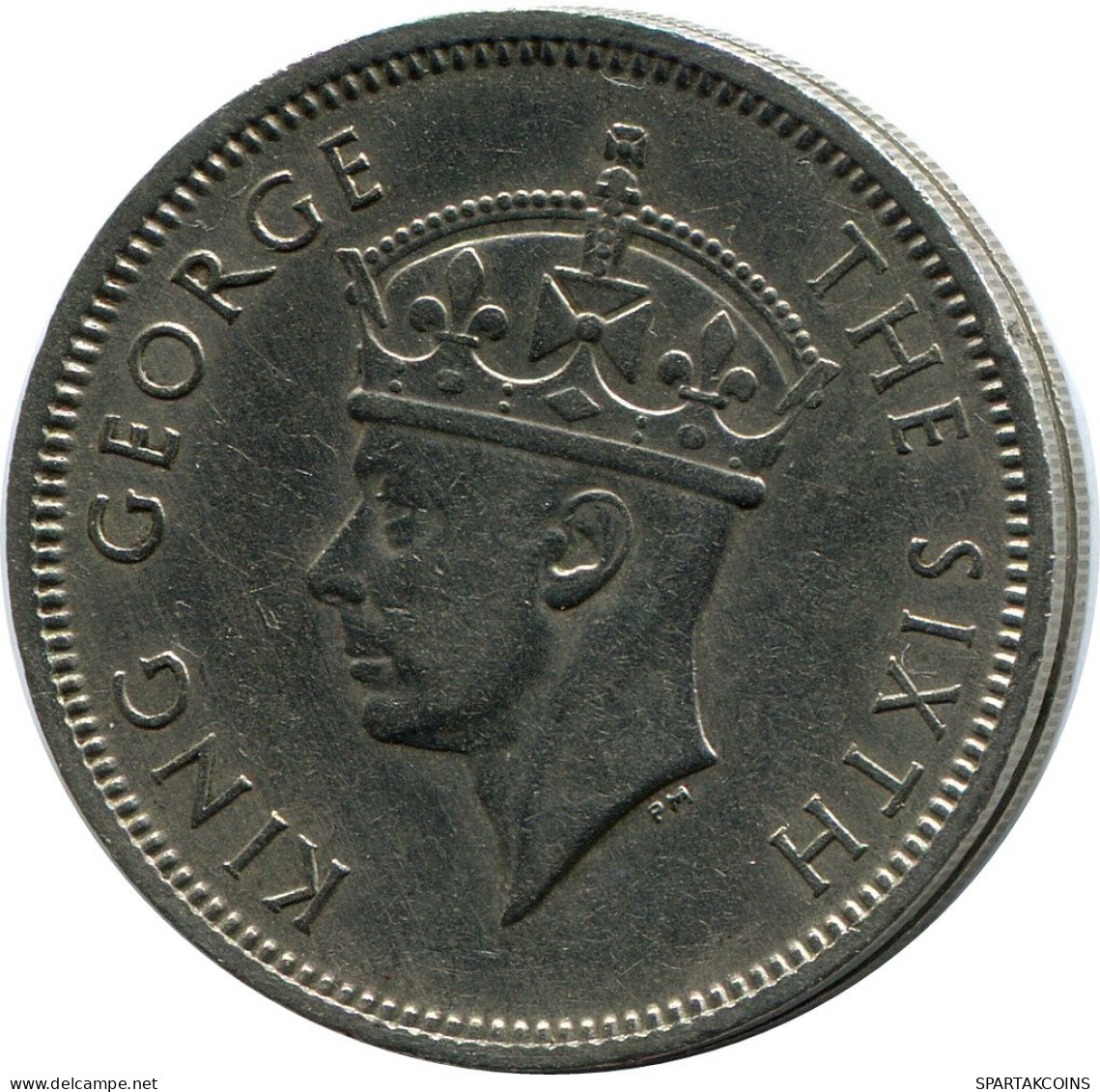 1/2 RUPEE 1950 MAURITIUS Münze #AP904.D.A - Mauritius