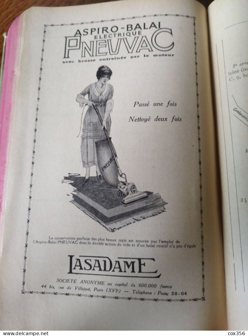 Livre Annuaire MONDAIN BOTTIN la Société et le HIGH LIFE 1923 ADRESSE a PARIS