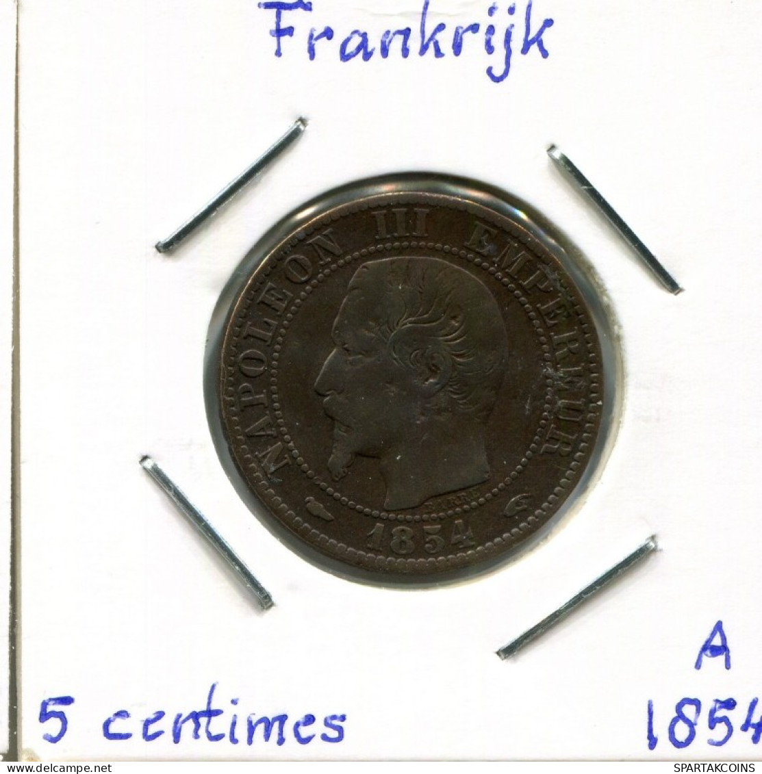 2 CENTIMES 1854 B FRANKREICH FRANCE Napoleon III Imperator #AK985.D.A - 2 Centimes