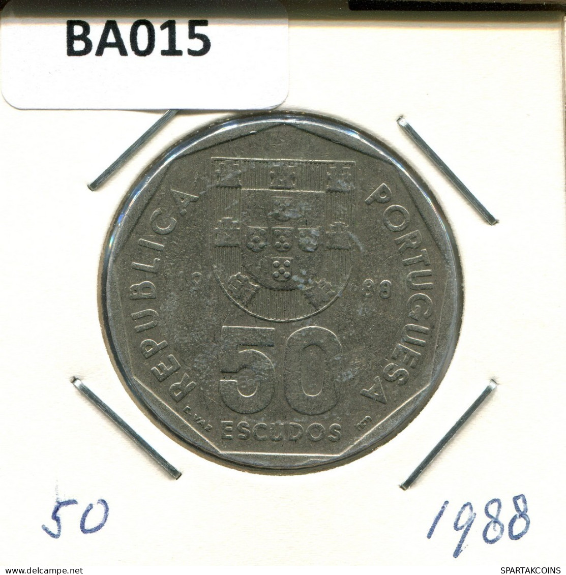 50 ESCUDOS 1988 PORTUGAL Coin #BA015.U.A - Portogallo