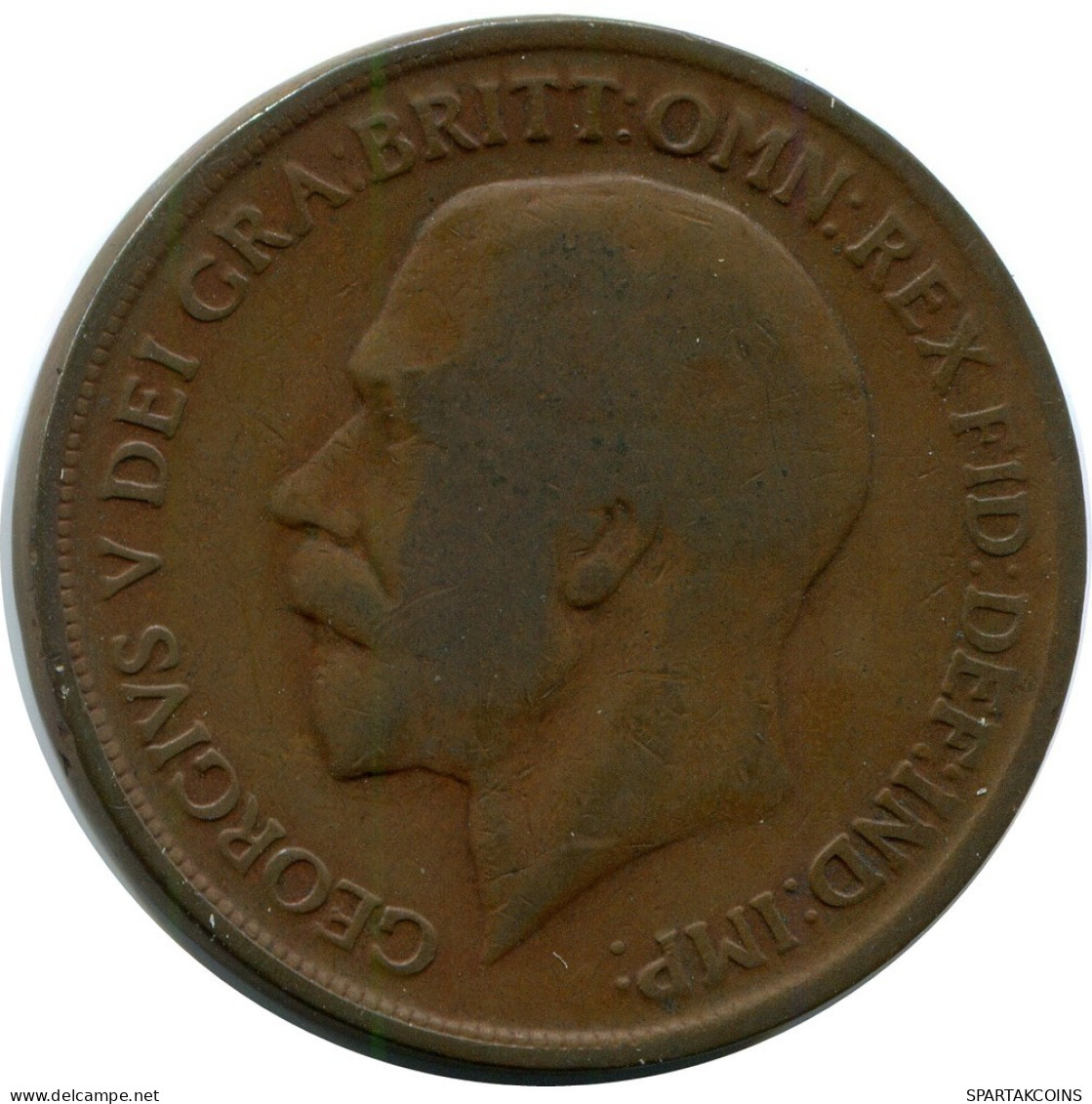 PENNY 1919 UK GROßBRITANNIEN GREAT BRITAIN Münze #AZ810.D.A - D. 1 Penny