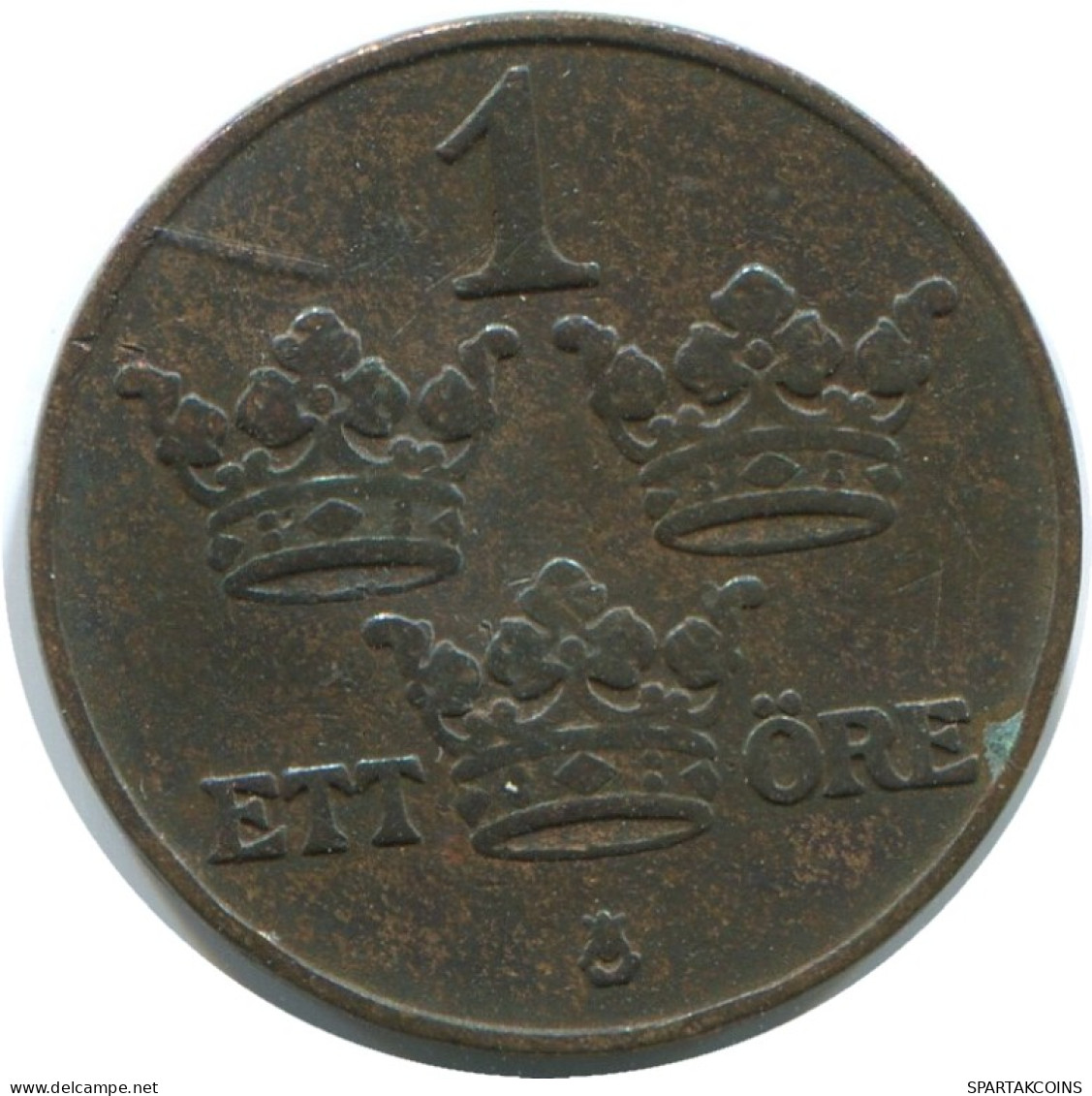 1 ORE 1909 SWEDEN Coin #AD217.2.U.A - Suède