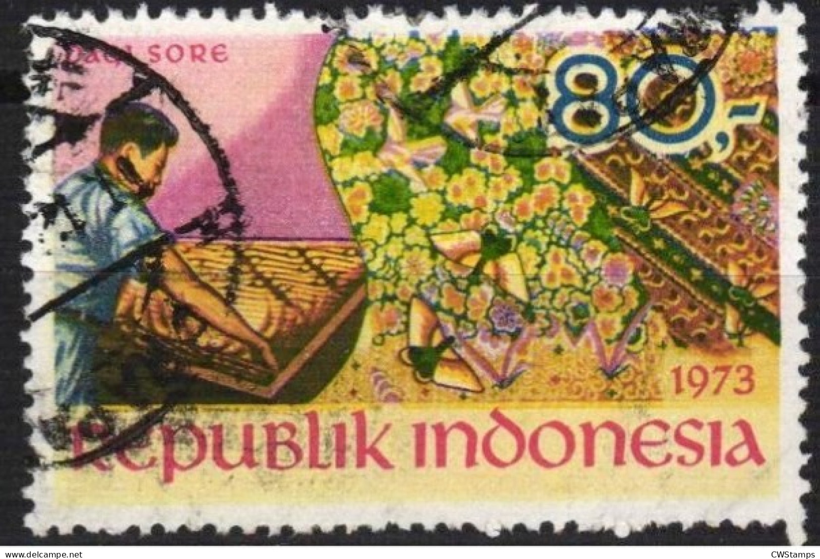 .. Indonesie 1973  Zonnebloem 750 Used - Indonesia