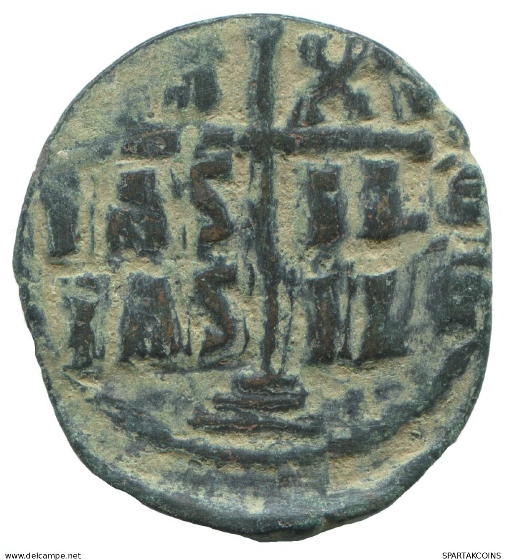 JESUS CHRIST ANONYMOUS CROSS BYZANTINISCHE Münze  10.2g/32mm #AA645.21.D.A - Byzantinische Münzen
