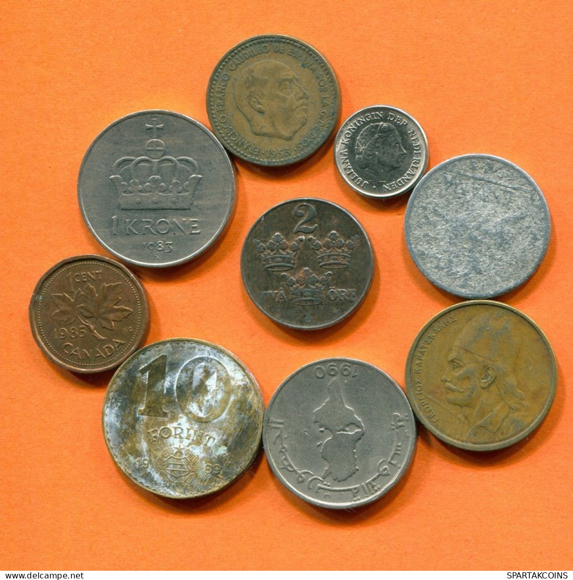 Collection WORLD Coin Mixed Lot Different COUNTRIES And REGIONS #L10164.1.U.A - Autres & Non Classés