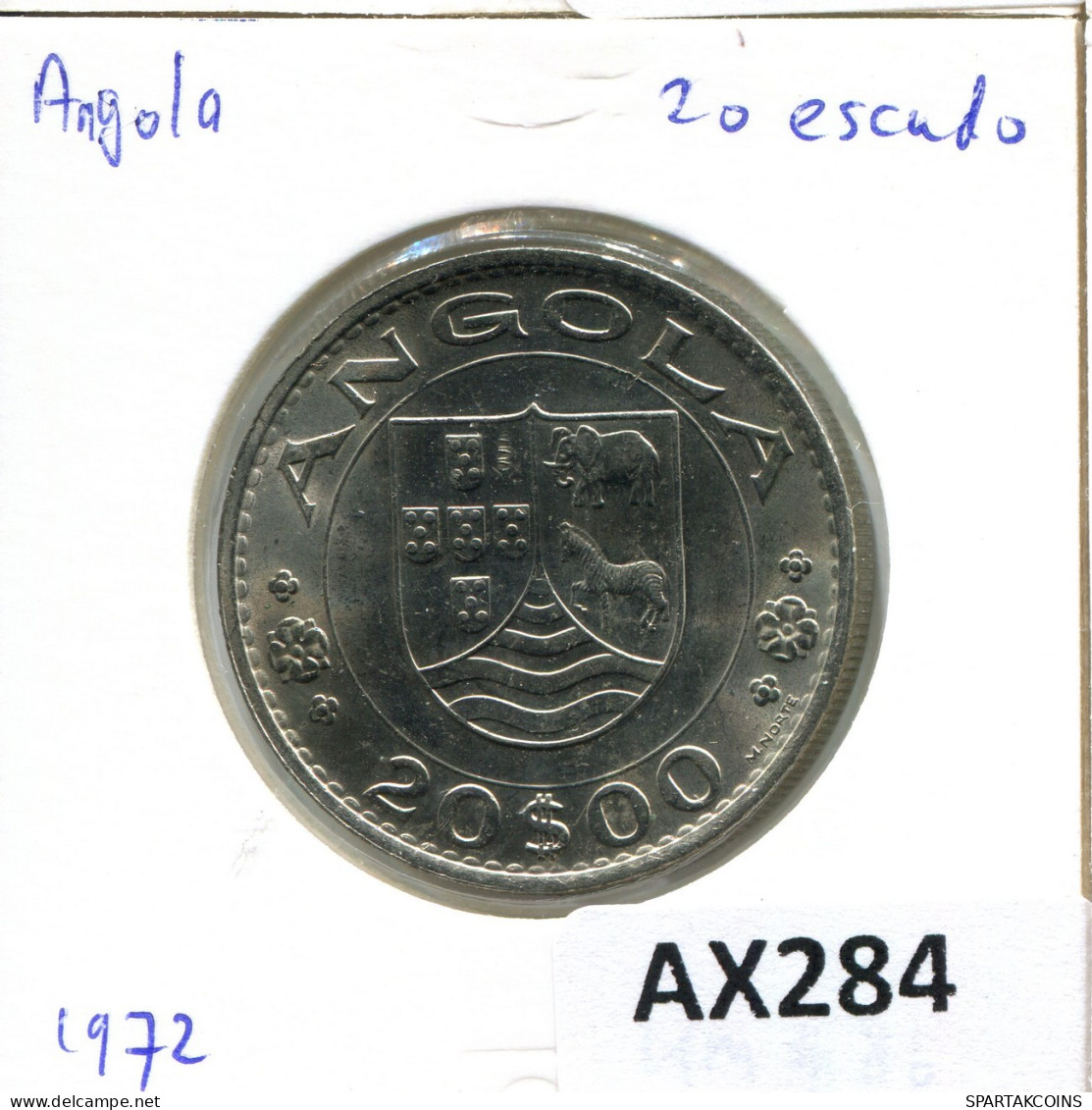 20 ESCUDOS 1971 ANGOLA Coin #AX284.U.A - Angola