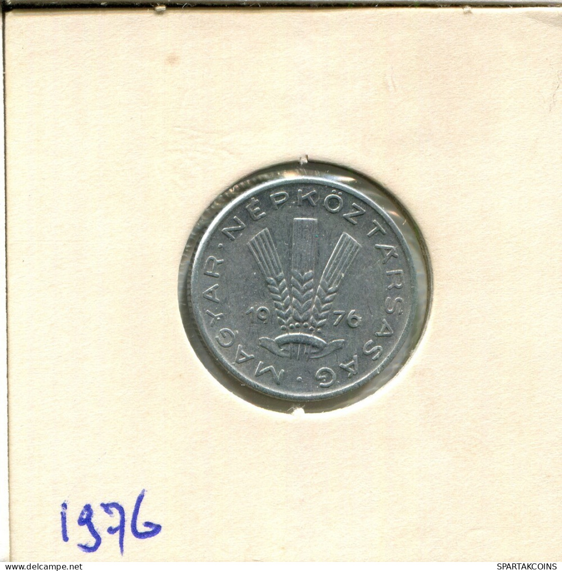 20 FILLER 1976 HUNGRÍA HUNGARY Moneda #AS827.E.A - Hongrie