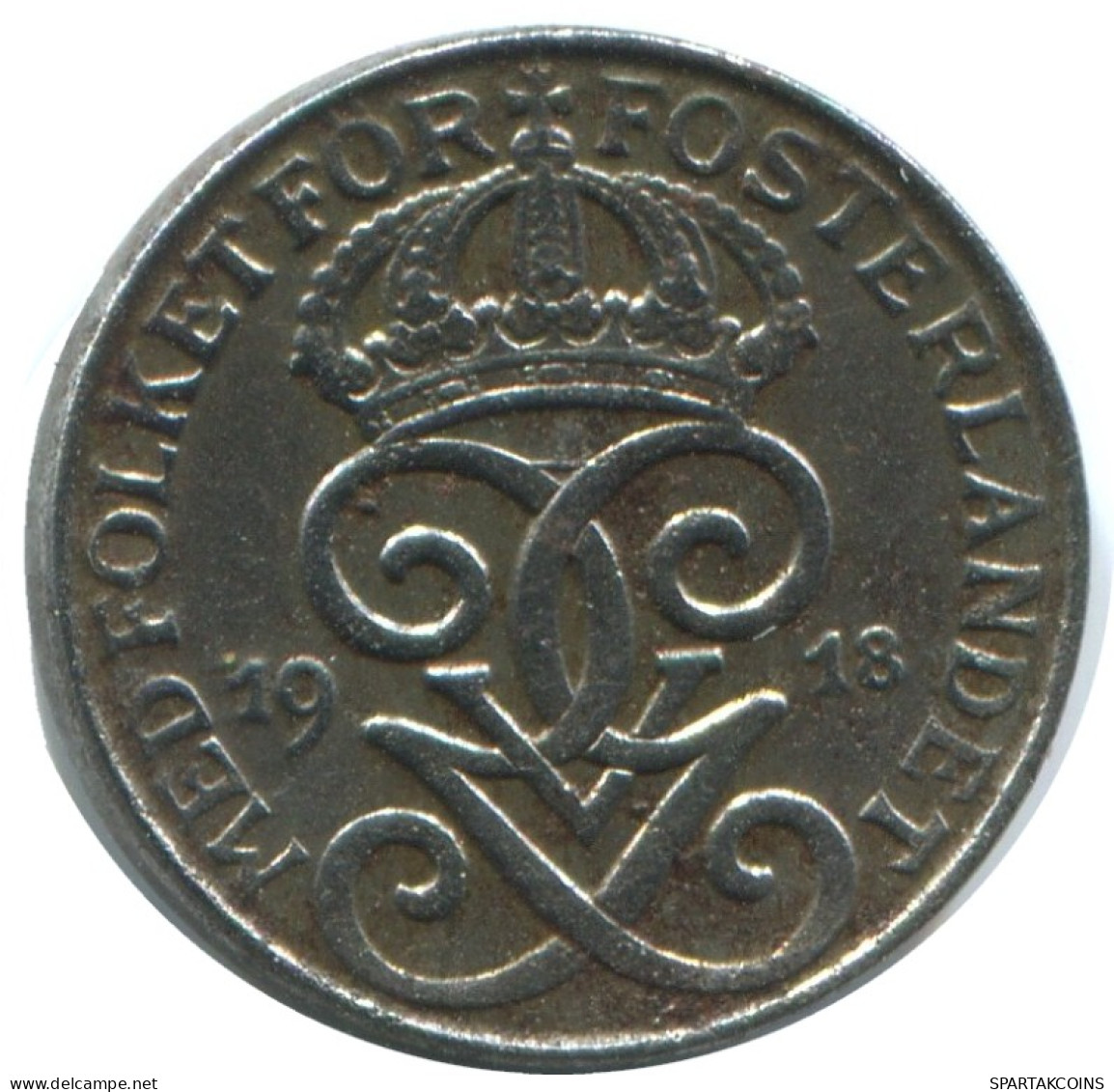 1 ORE 1918 SWEDEN Coin #AC541.2.U.A - Suède