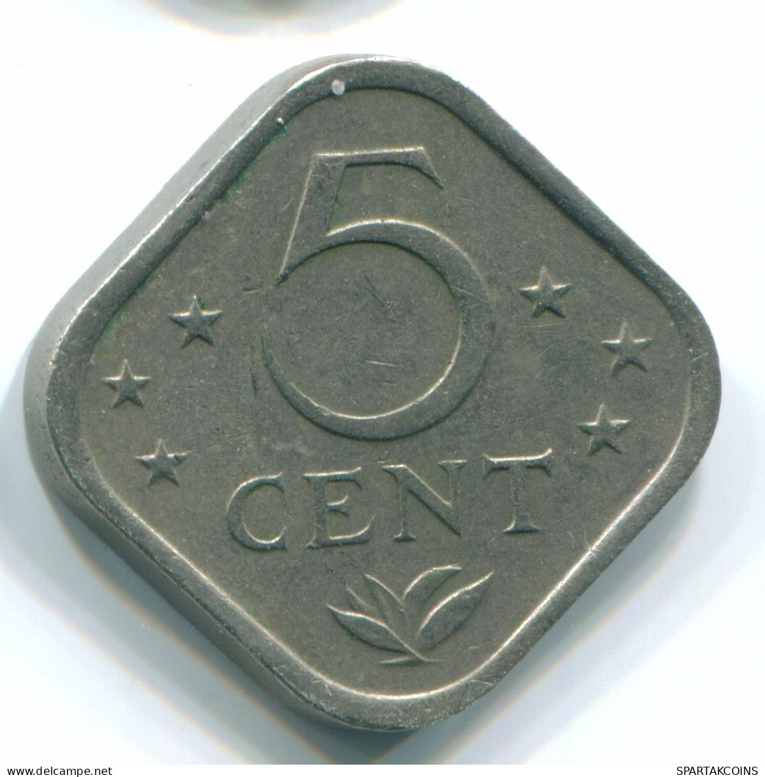 5 CENTS 1976 ANTILLES NÉERLANDAISES Nickel Colonial Pièce #S12267.F.A - Netherlands Antilles