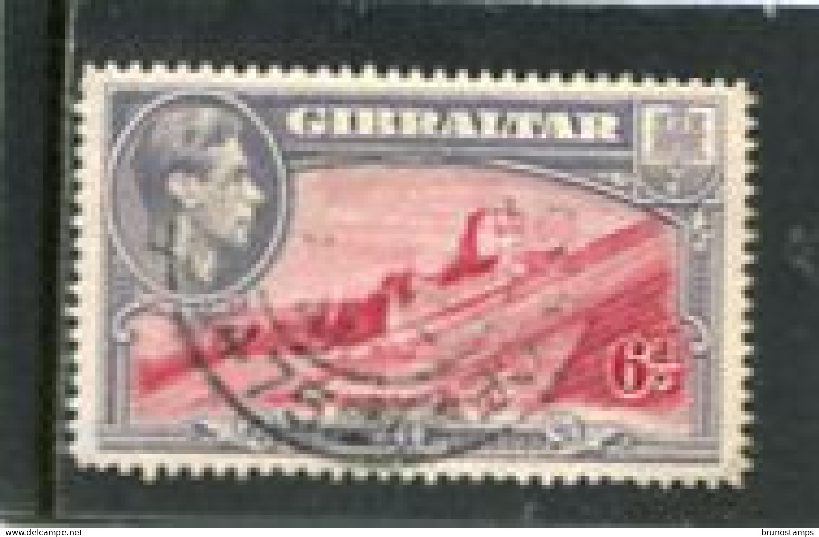 GIBRALTAR - 1938  GEORGE VI   6d  PERF 14  FINE USED - Gibraltar