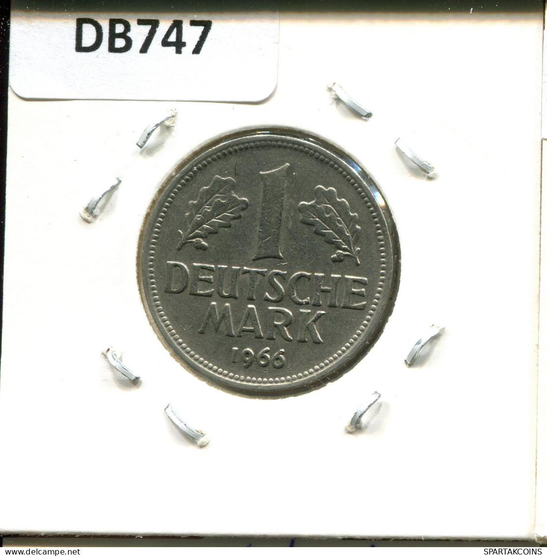 1 DM 1966 D WEST & UNIFIED GERMANY Coin #DB747.U.A - 1 Mark