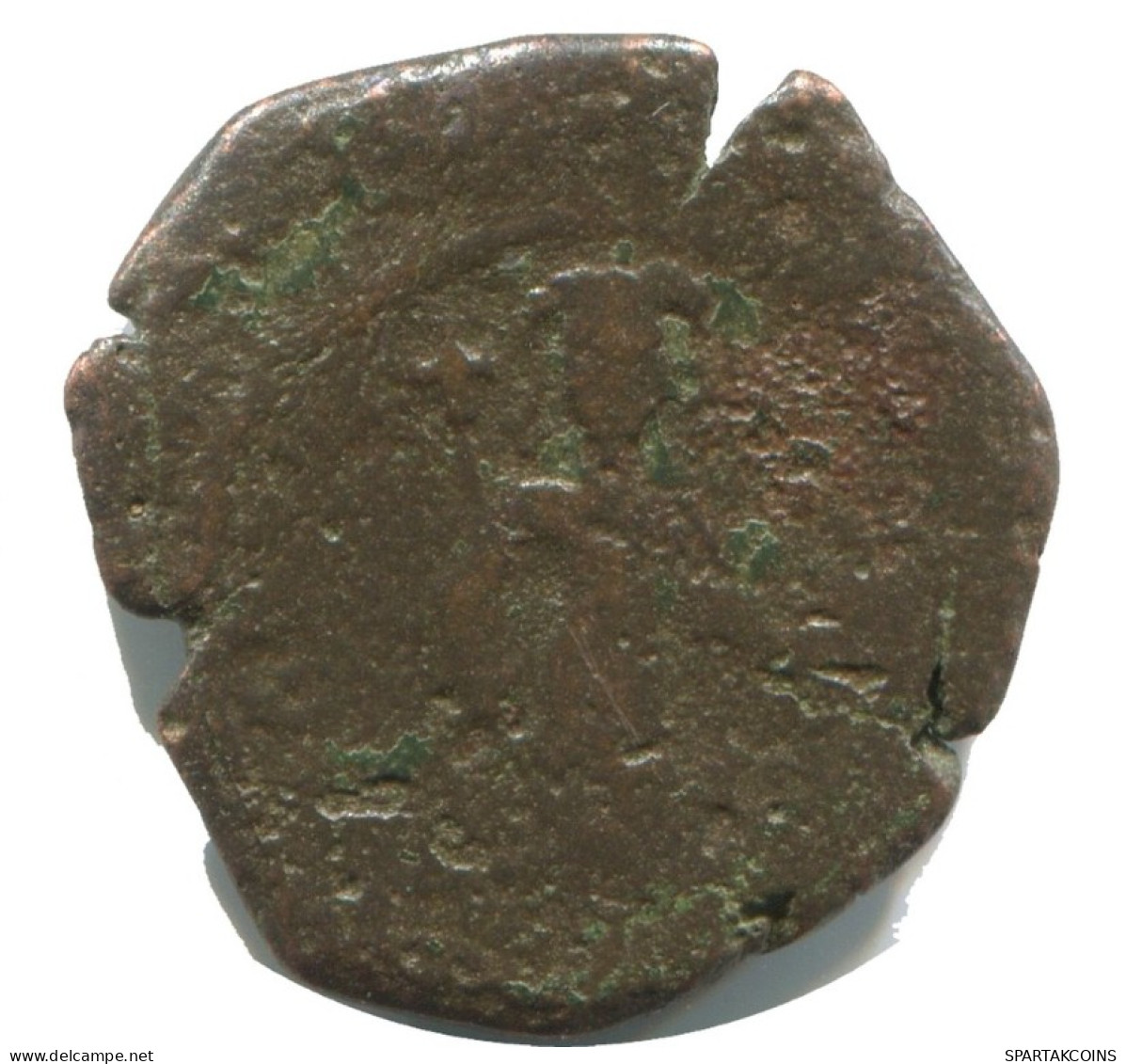 FOLLIS Auténtico ORIGINAL Antiguo BYZANTINE Moneda 1.6g/19mm #AB401.9.E.A - Byzantinische Münzen