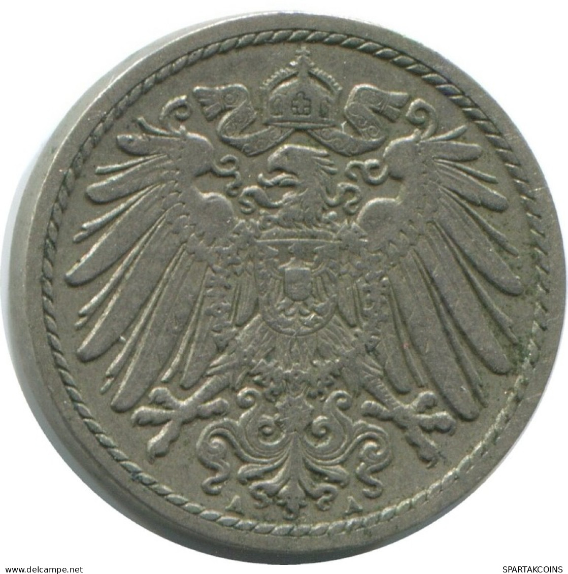 5 PFENNIG 1897 A DEUTSCHLAND Münze GERMANY #AE704.D.A - 5 Pfennig