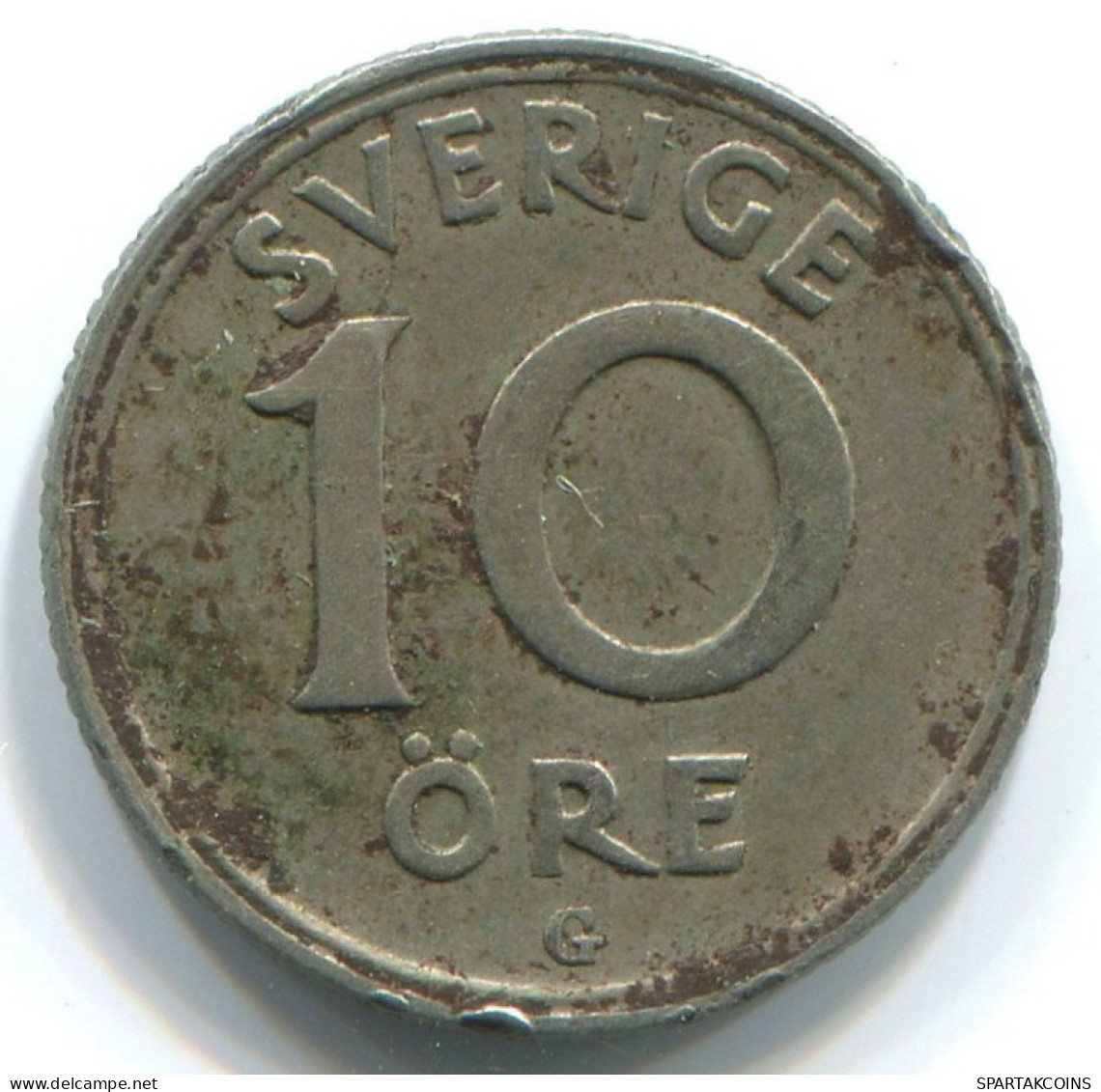 10 ORE 1940 SUECIA SWEDEN PLATA Moneda #WW1089.E.A - Svezia