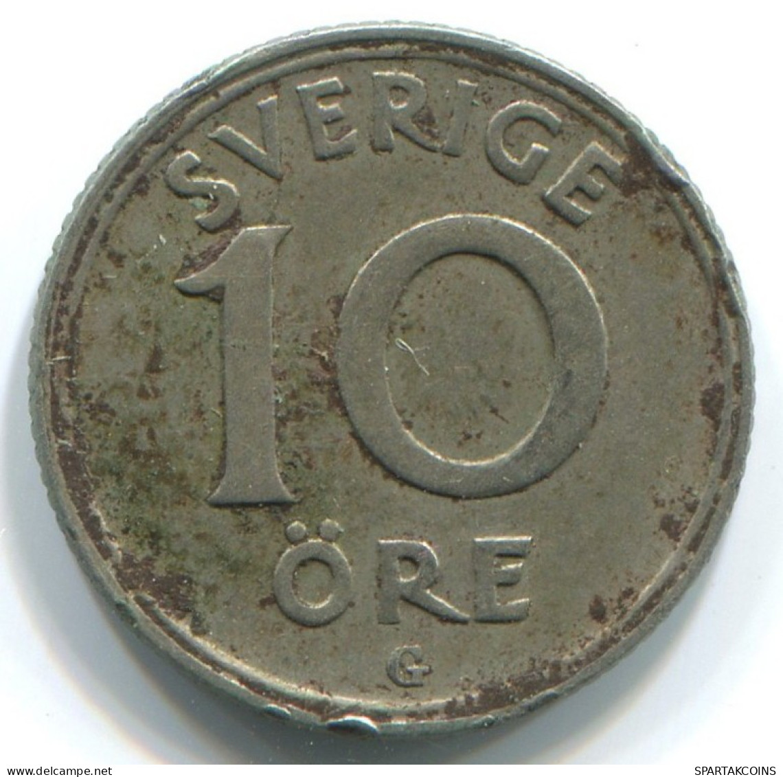 10 ORE 1940 SUECIA SWEDEN PLATA Moneda #WW1089.E.A - Suède