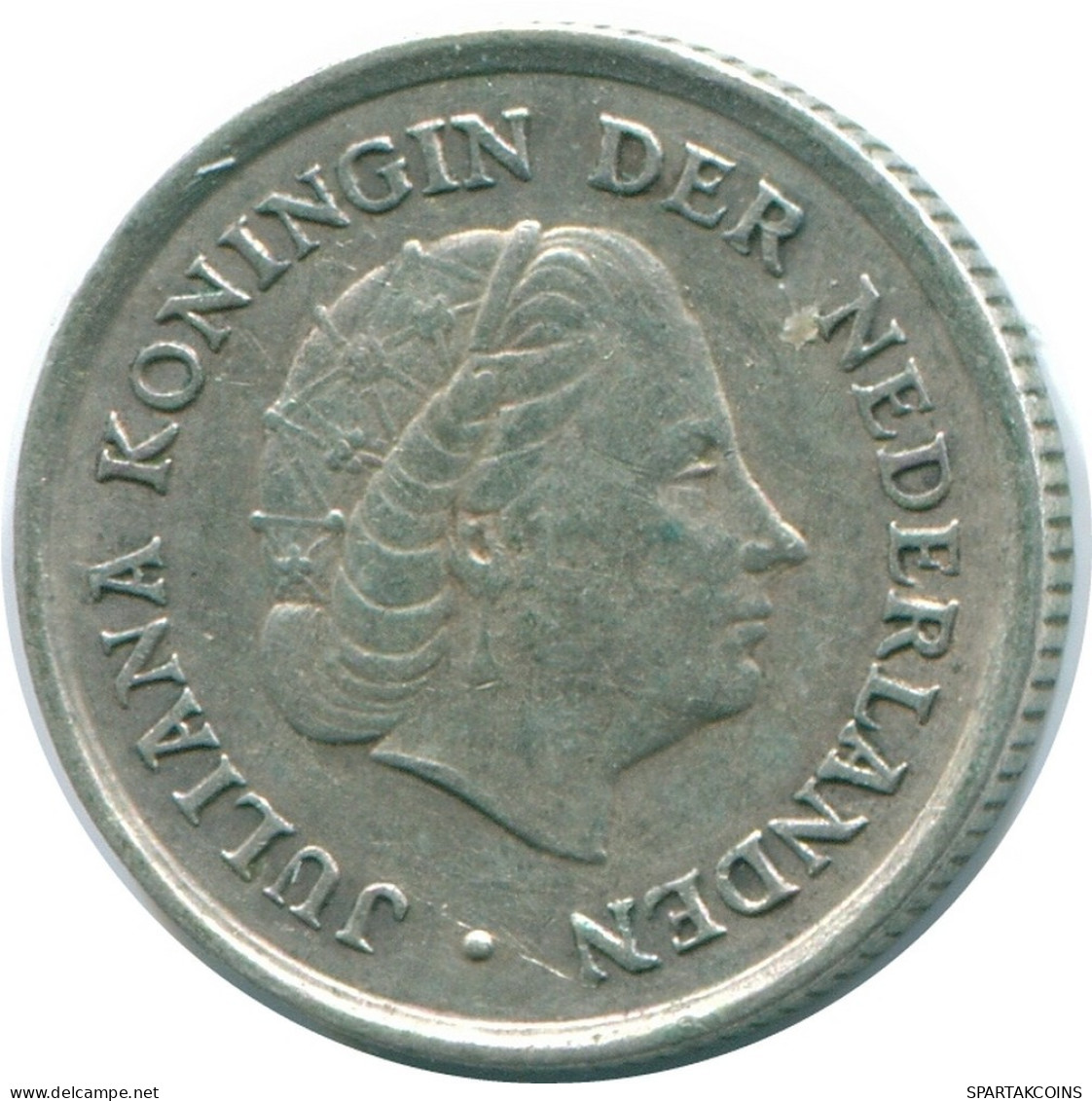 1/10 GULDEN 1966 ANTILLAS NEERLANDESAS PLATA Colonial Moneda #NL12781.3.E.A - Antilles Néerlandaises