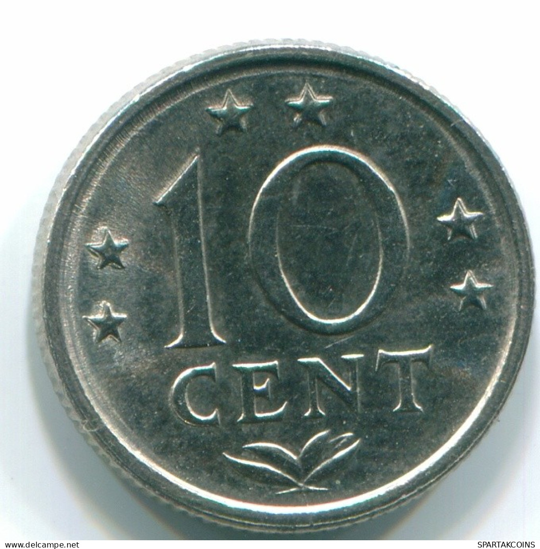 10 CENTS 1978 ANTILLES NÉERLANDAISES Nickel Colonial Pièce #S13543.F.A - Netherlands Antilles