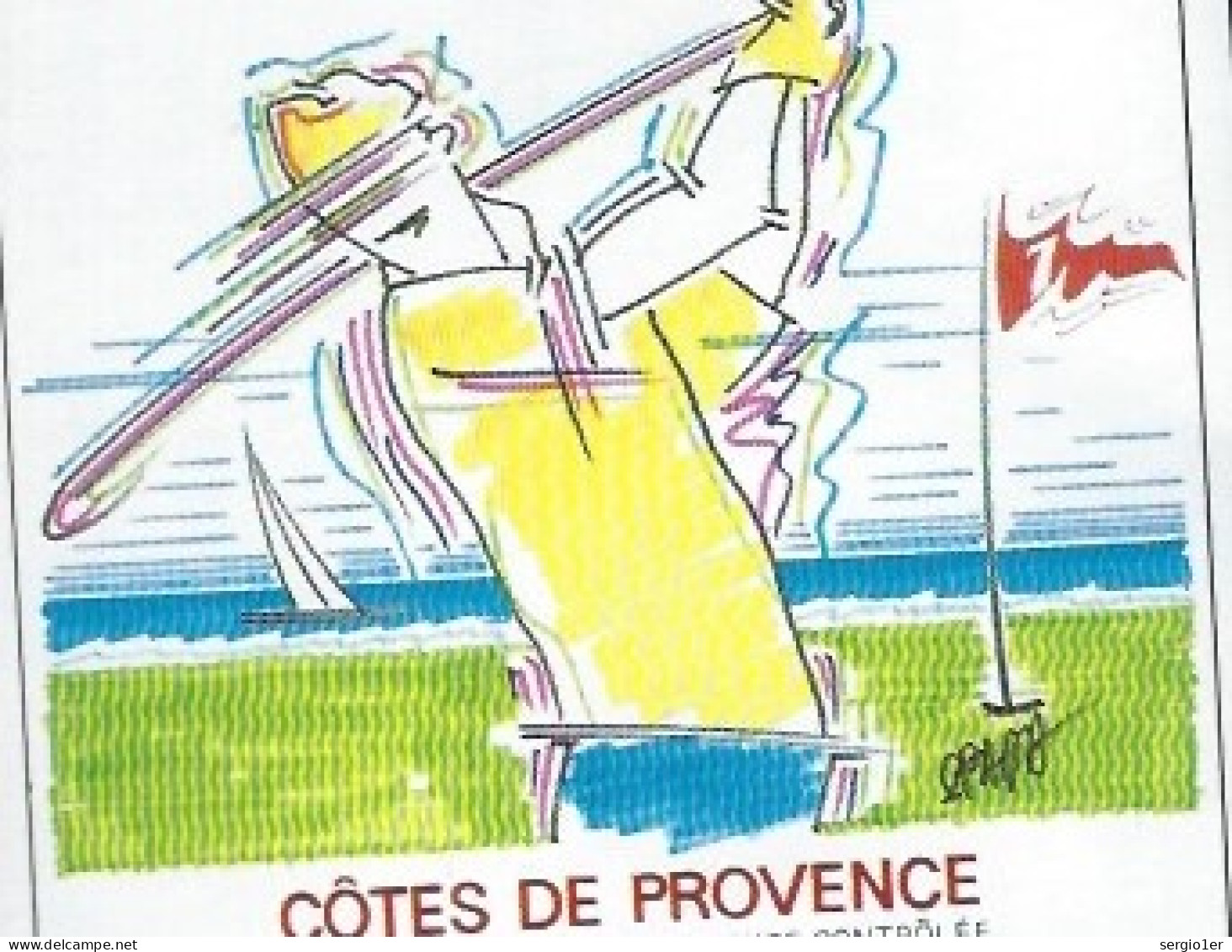 Etiquette Vin  Côtes De Provence  La Cuvée Du Golfeur Domaine Des Myrtes  Barnarous La Londe Des Maures - Pink Wines