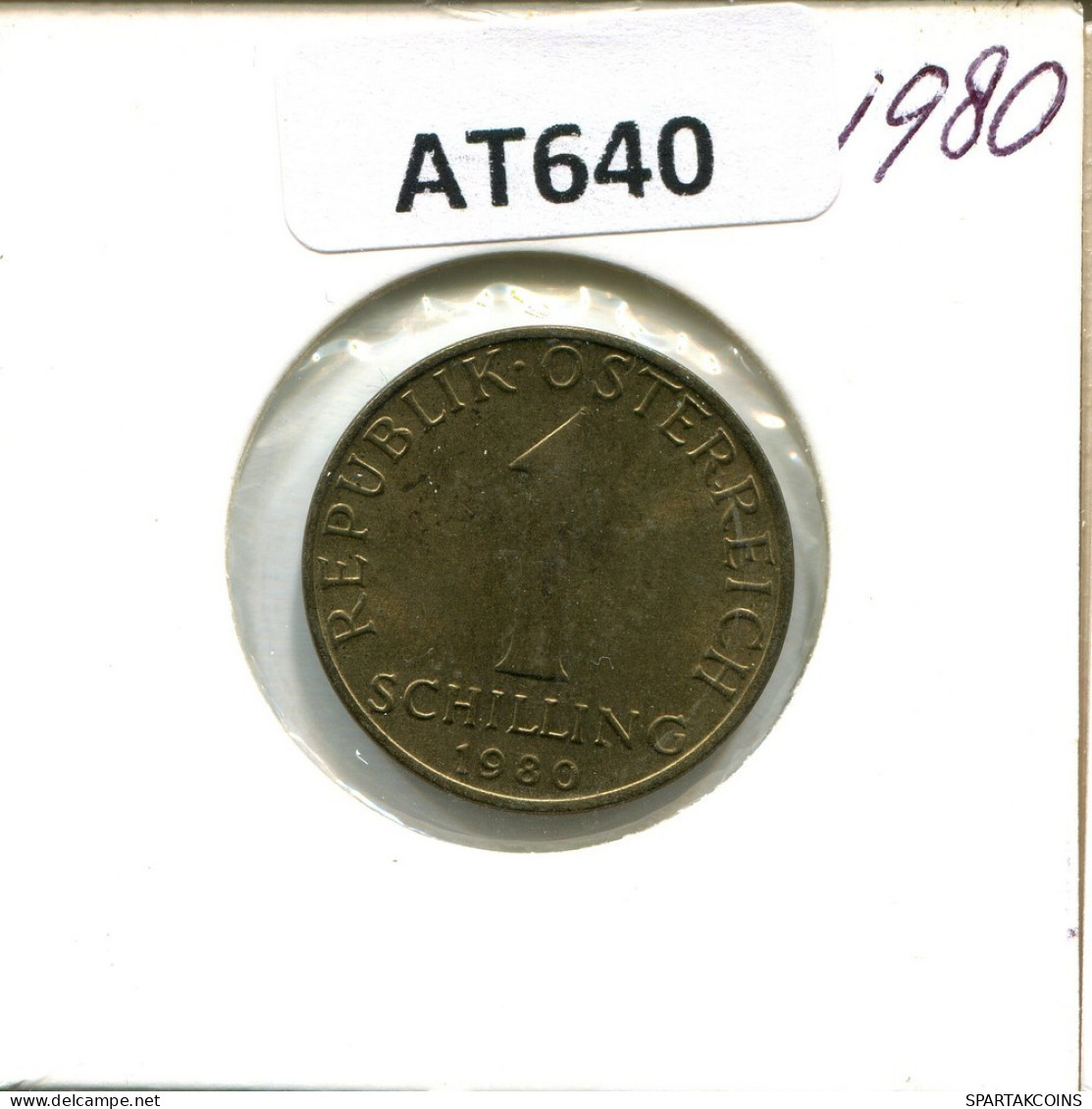 1 SCHILLING 1980 AUSTRIA Moneda #AT640.E.A - Autriche