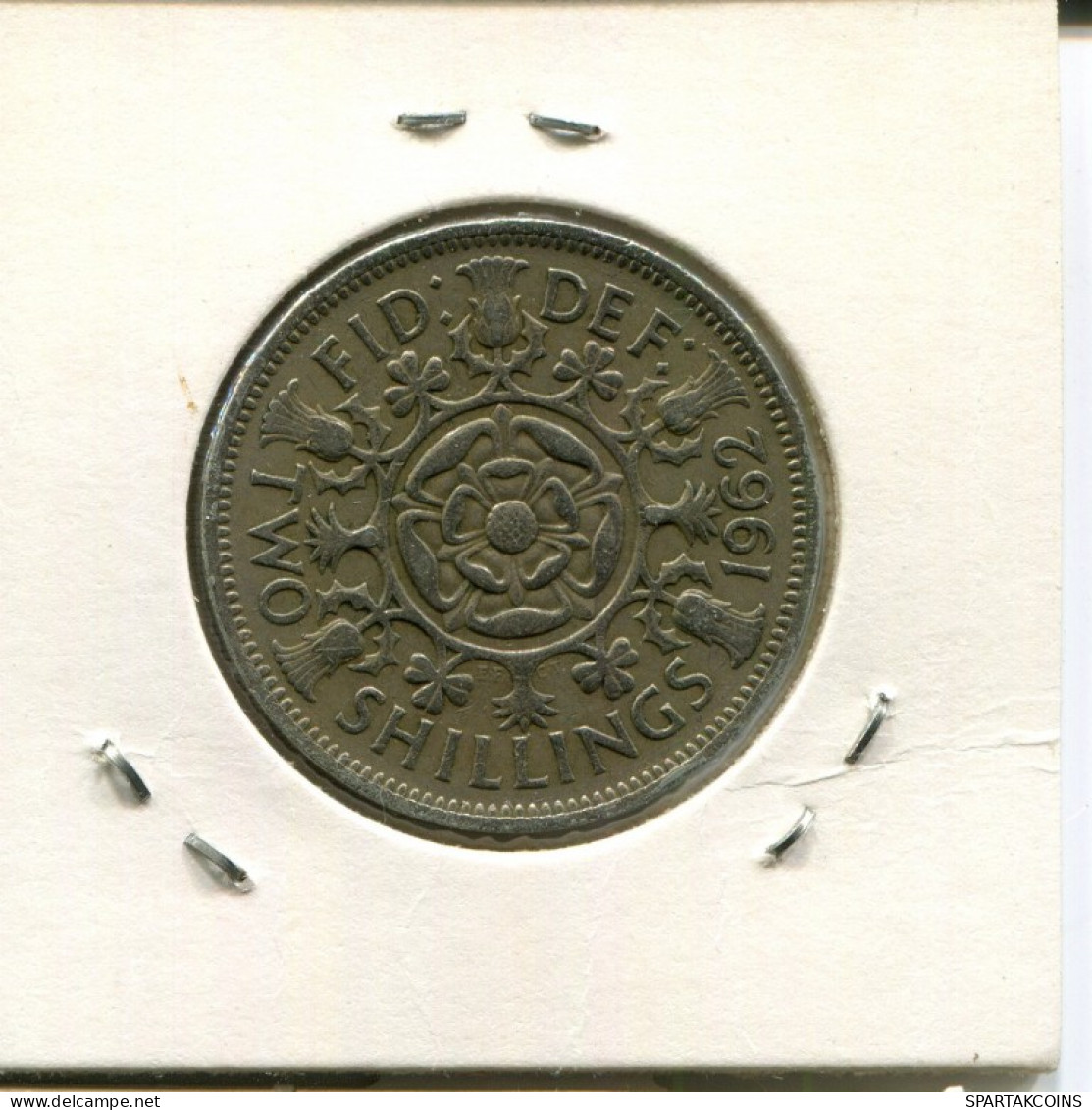 2 SHILLINGS 1962 UK GREAT BRITAIN Coin #AN600.U.A - J. 1 Florin / 2 Schillings