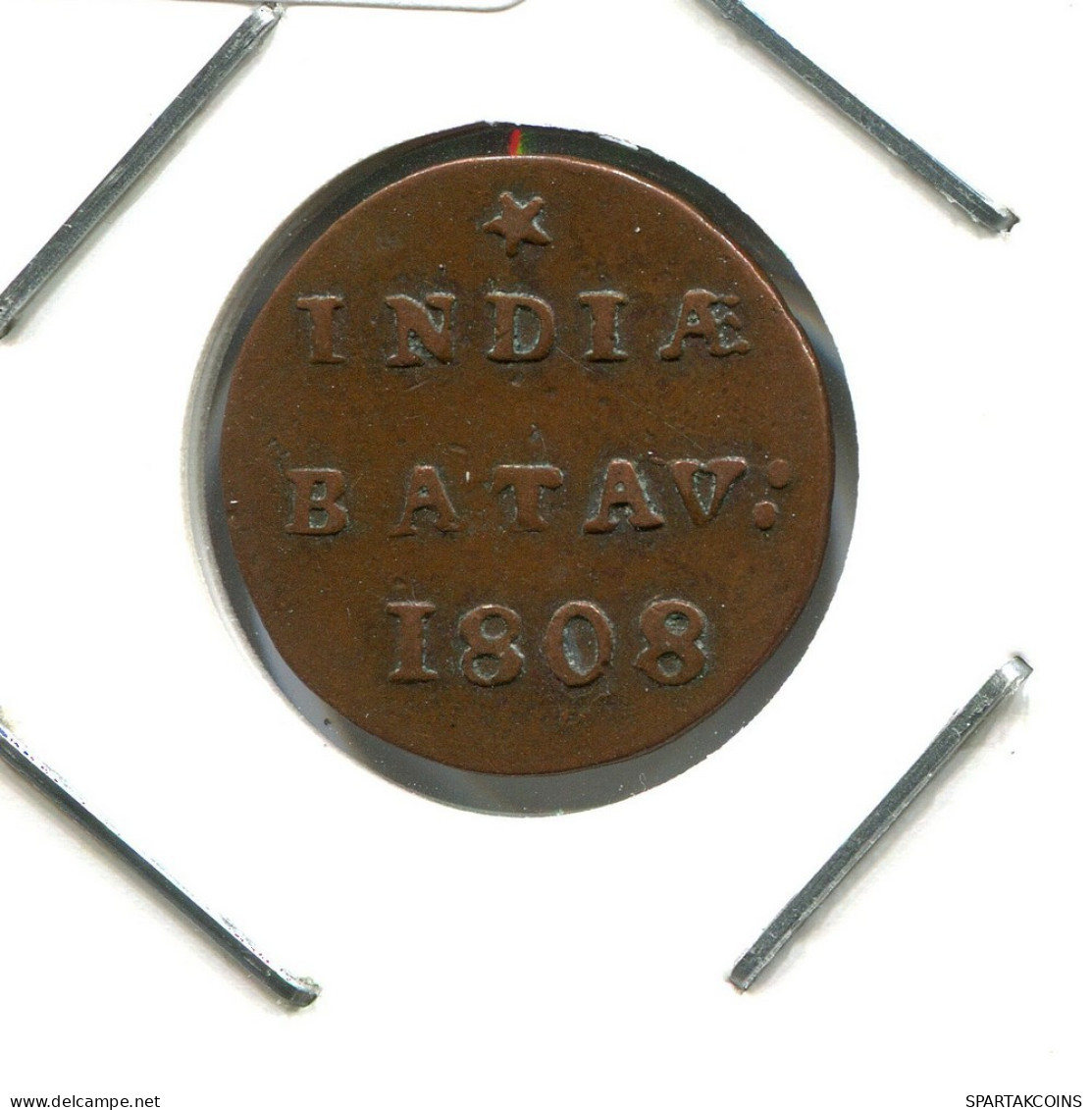 1808 BATAVIA VOC 1/2 DUIT NIEDERLANDE OSTINDIEN #VOC2095.10.D.A - Dutch East Indies