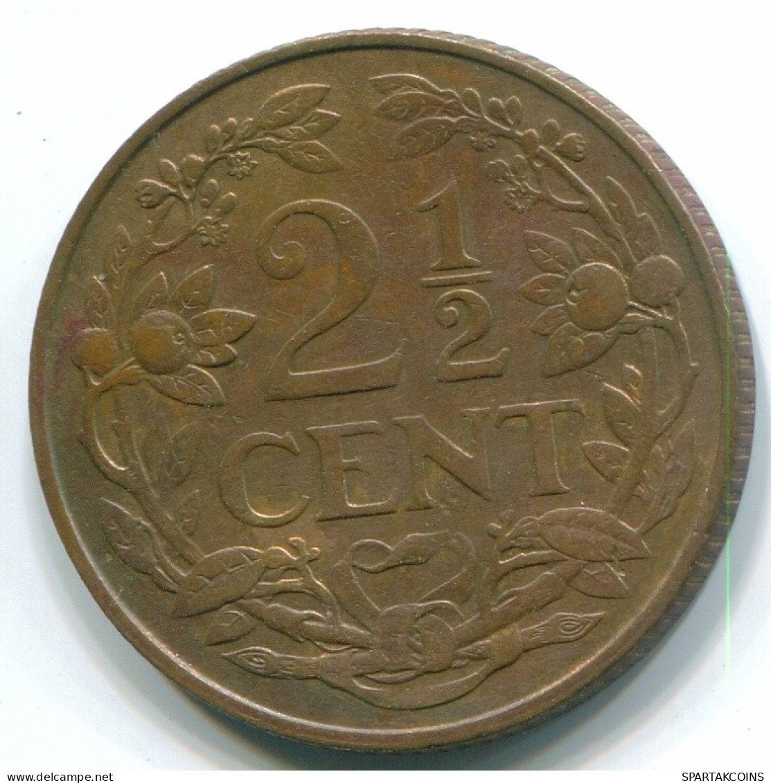 2 1/2 CENT 1965 CURACAO NÉERLANDAIS NETHERLANDS Bronze Colonial Pièce #S10209.F.A - Curaçao