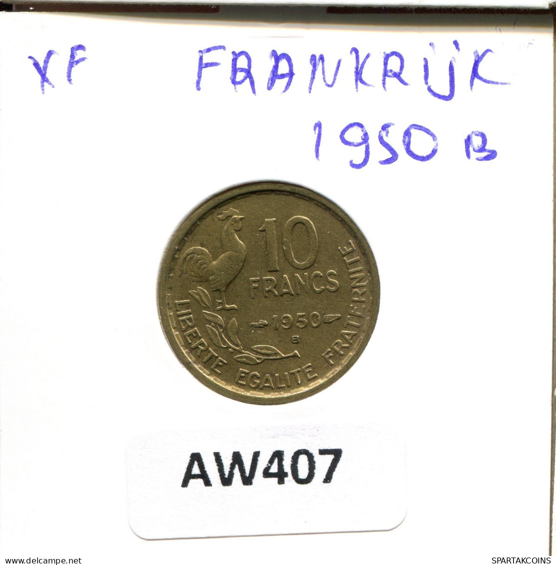 10 FRANCS 1950 FRANCE Coin #AW407.U.A - 10 Francs