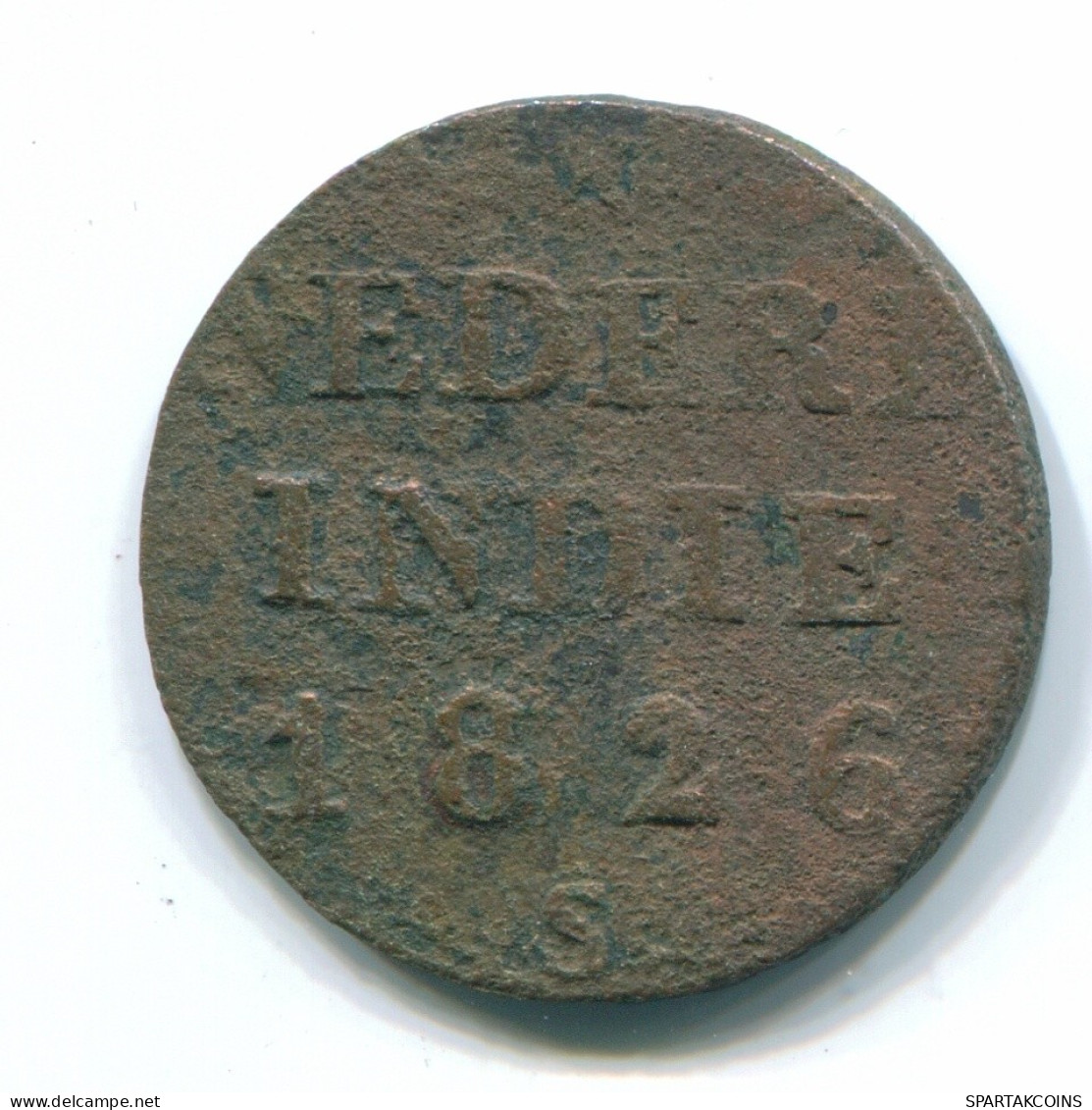1/4 STUIVER 1826 SUMATRA INDIAS ORIENTALES DE LOS PAÍSES BAJOS Copper #S11666.E.A - Indes Néerlandaises