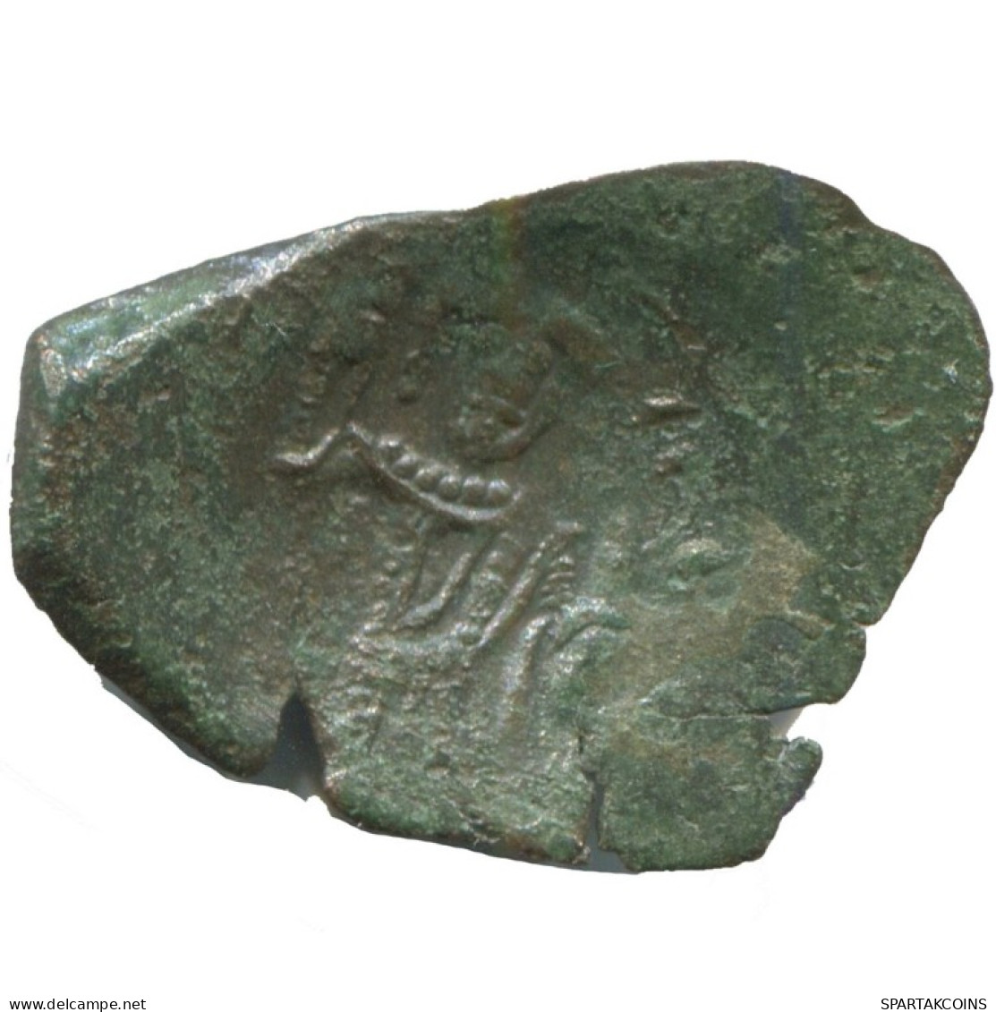 Authentic Original Ancient BYZANTINE EMPIRE Trachy Coin 0.8g/12mm #AG743.4.U.A - Byzantine