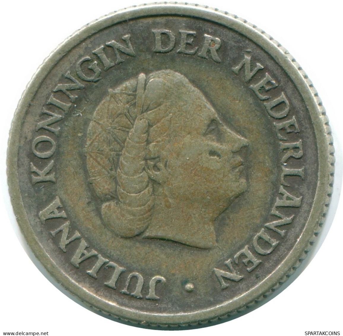 1/4 GULDEN 1956 NIEDERLÄNDISCHE ANTILLEN SILBER Koloniale Münze #NL10965.4.D.A - Netherlands Antilles