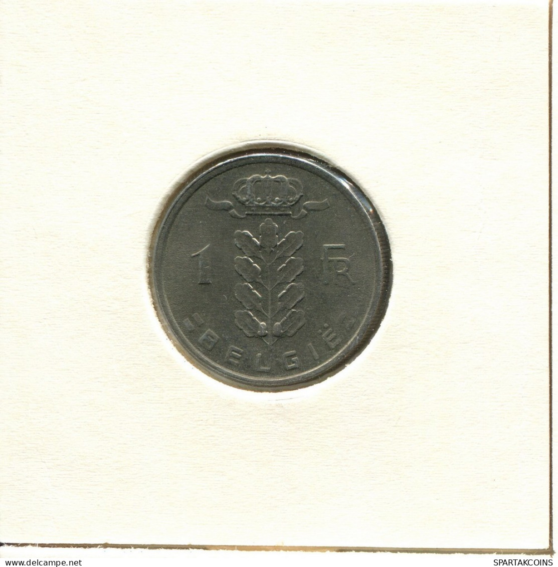 1 FRANC 1980 DUTCH Text BÉLGICA BELGIUM Moneda #BB198.E.A - 1 Franc